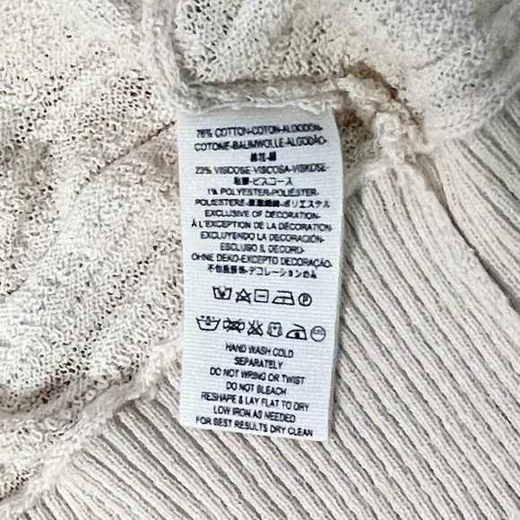 Free People NWT Cardigan Sweater Medium Sand $128 - Picture 9 of 9